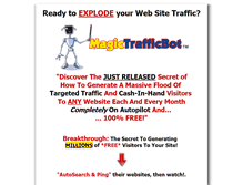 Tablet Screenshot of magictrafficbot.com